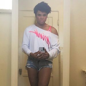 Victoria’s Secret “Pink” Off the Shoulder Sweater